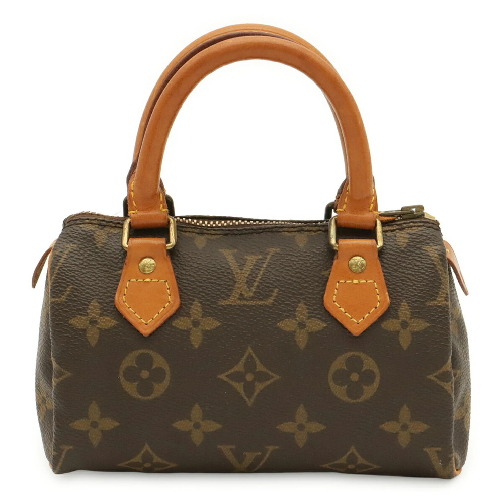 LOUIS VUITTON Brown Monogram Mini Speedy Pouch